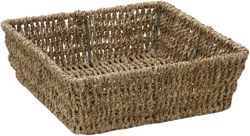 Seagrass storage basket trays - basket,