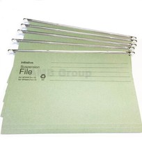 Green Hanging Suspension Files Tabs Insert Filing Cabinet Foolscap Or A4 Folders