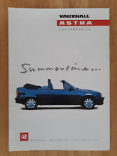 Vauxhall Astra Convertibles Brochure 1989 - 1.6  2.0i GTE