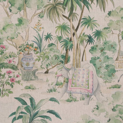 Elephant palm fabric - &,