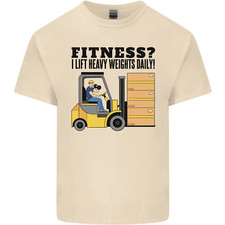 Forklift Driver I Lift Heavy Weights Funny Mens Cotton T-Shirt Tee Top