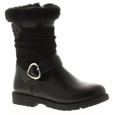 Princess Stardust Girls Boots Glitter Heart Sweetie black UK Size
