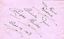 VINTAGE 1907 AUTOGRAPH