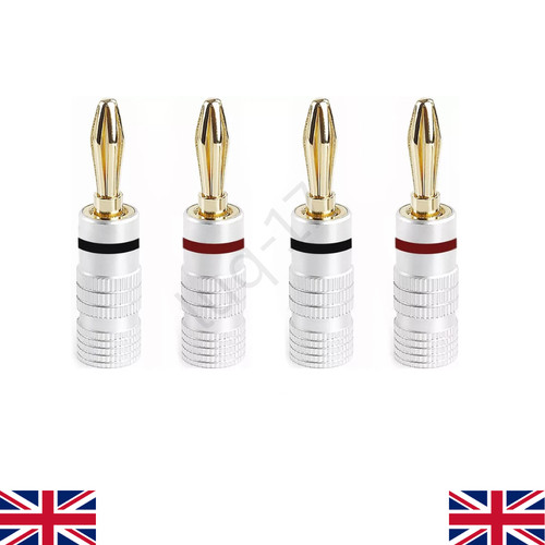 Professional banana plugs - 4x,