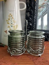 Pair Of Dark Green Ribbed