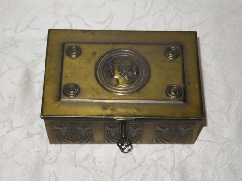 Art nouveau brass money - nouveau,