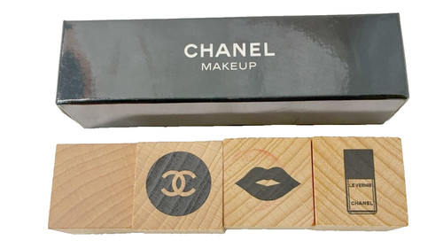 Chanel makeup wooden stamp set - chanel,
