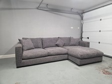 Extra Large Grey Corner Sofa -