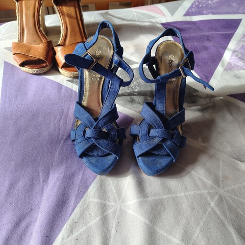 Suede effect royal blue - , 5"