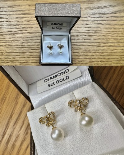 9ct yellow gold bow - gold,