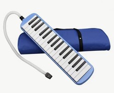 IRIN Blue 37 Key Melodica Piano Harmonica Mouth Organ Musical Instrument & Bag