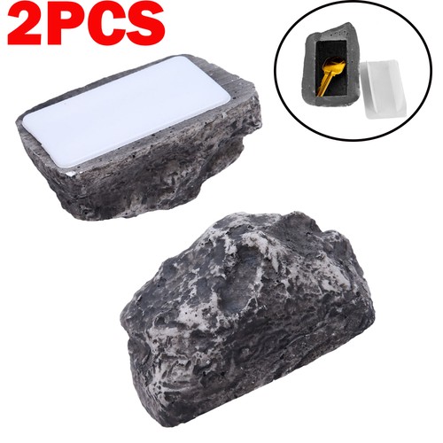 2pcs stone key safe - safe, rock