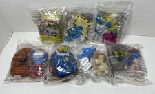 McDonalds Smurf Bundle 7x Vintage Happy Meal Toys 1999/2002 New In Packet