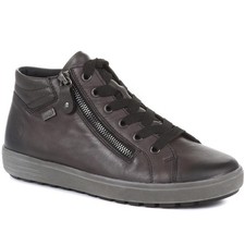 Pavers Leather Lace Up Trainers