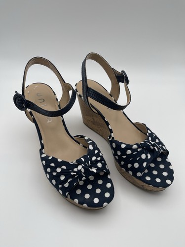 Unisa navy white - navy, polka