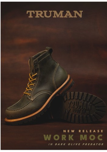 Truman boots 8d dark - boots, 7.5e/8d