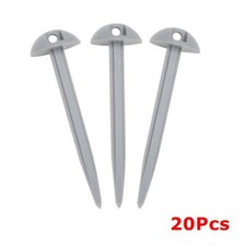 20Pcs Heavy Duty Awning Carpet Plastic Mushroom Domed Ground Sheet Tent Pegs