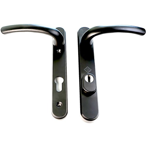 Black door handle - black,