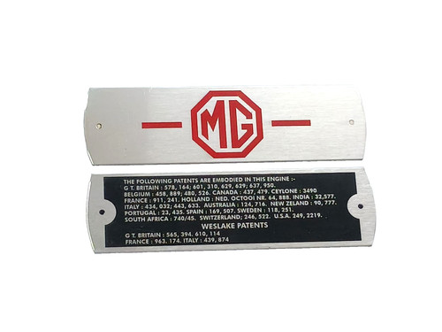 Metal data plates fits - data,