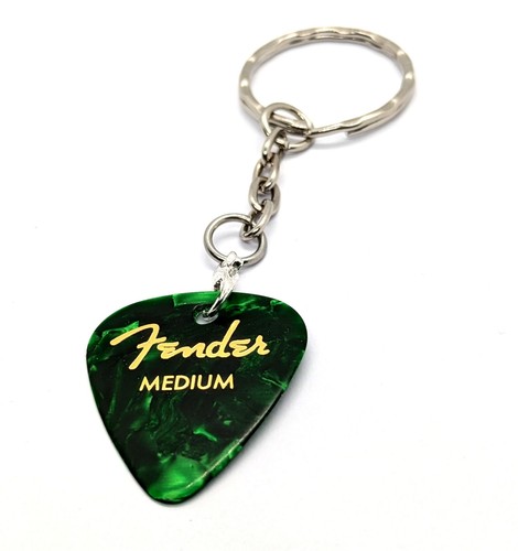 Fender green guitar pick - fender,