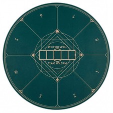 Round Poker Mat for Texas