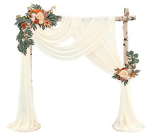 Wedding Arch Curtain, Ivory