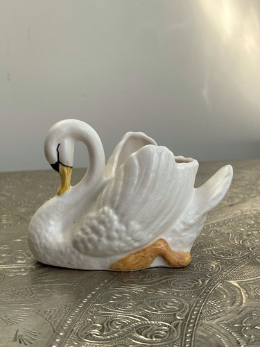 Vintage sylvac ceramic swan - ceramic,