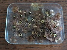 Clock Hairsprings, Mixed Lot, New Old Stock Parts, Clockmaker #P71