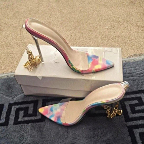 Shein multicolour clear court - clear,