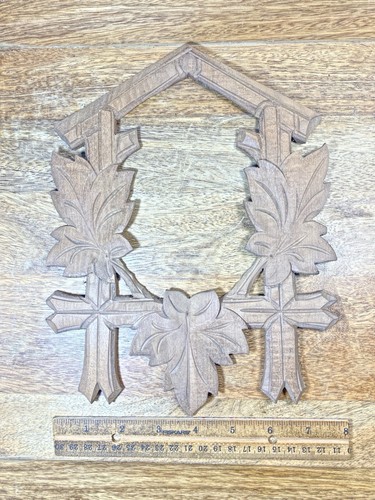 Old cuckoo clock surround - old,