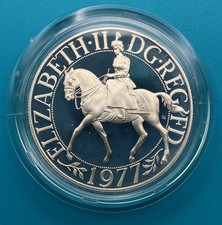 1977 STERLING SILVER PROOF QUEENS SILVER JUBILEE CROWN