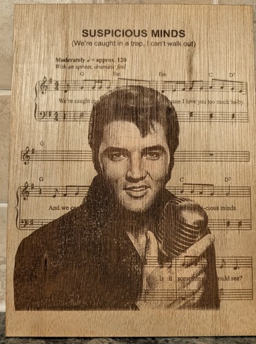 Elvis wooden picture - elvis,