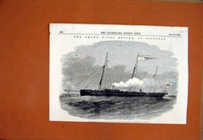 Original Old Antique Print
