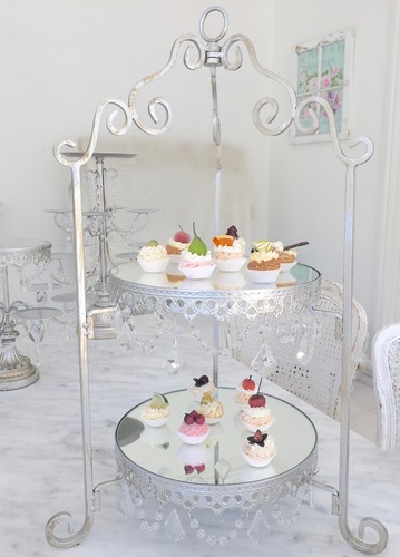 Antique tier wedding crystal - antique,