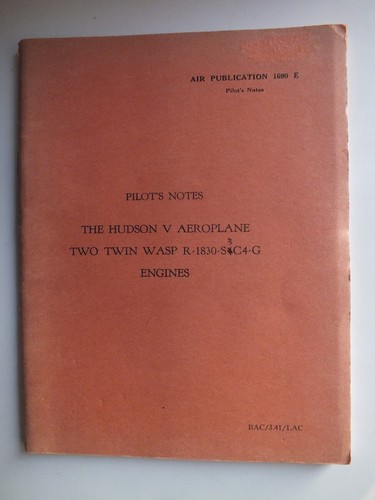 Pilot notes the hudson v - notes;,