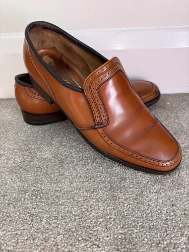 Barker tan leather loafers - barker,