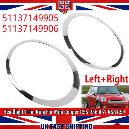 Chrome headlight trim ring - chrome,