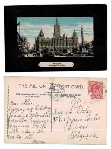 Vintage postcard glasgow - postcard,
