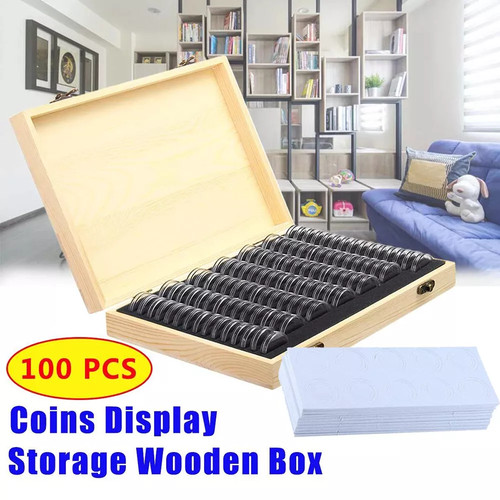 100pcs coins display - 100pcs,