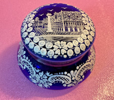 Victorian Cobalt Blue Lidded