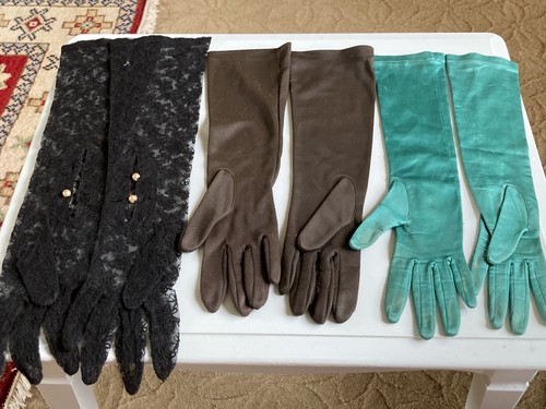Pairs vintage gloves 1 lace - vintage,