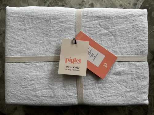 Piglet bed 100 linen white - piglet,