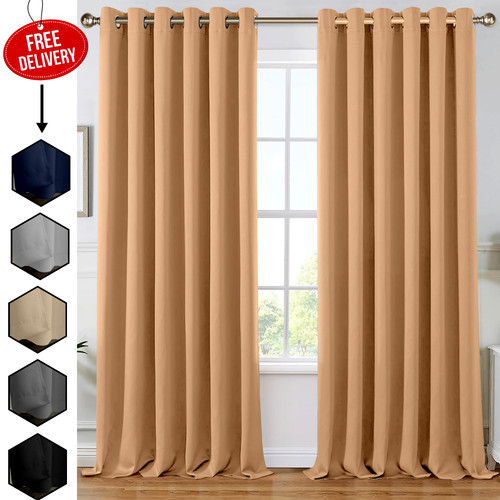 Thick blackout curtains ready - curtains,