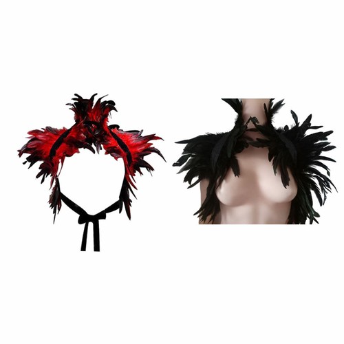 Feather shrug shawl - shawl, halloween