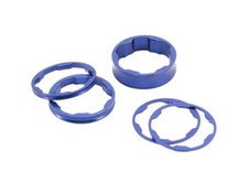 Box Two Stem Headset Spacers Kit Steerer Tube 1 1/8” Anodised Blue BMX RACE