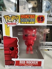 ?RETRO TOYS:ROCK EM, SOCK EM ROBOTS - RED ROCKER #15 Vinyl Figure Funko Pop