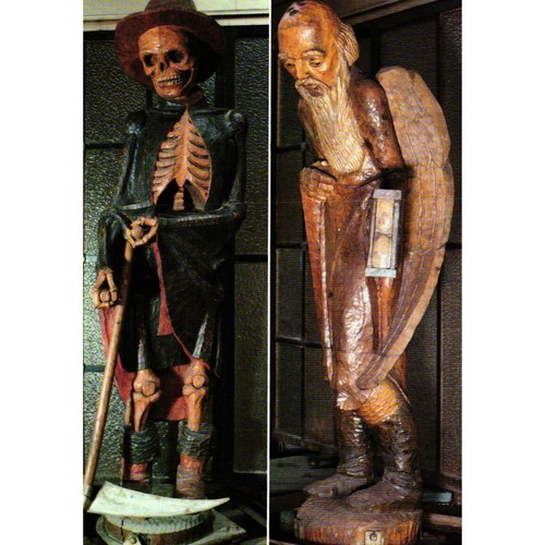 Postcard weird creepy - creepy, german