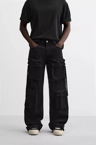 Zara black utility - black,