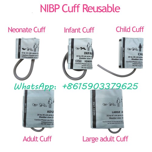 Blood pressure cuffs - pressure, nibp
