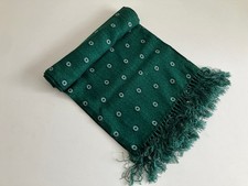 SMART DAPPER VTG 60S -70S TOOTAL SCARF GEOMETRIC GREEN MOD GOODWOOD